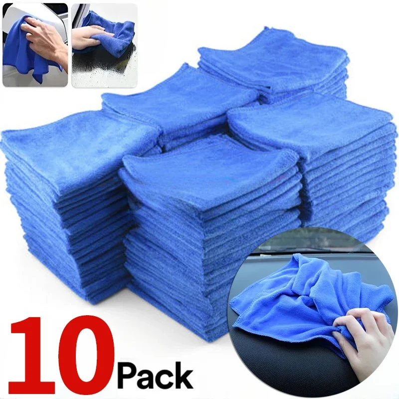 Microfiber Towel Detailing - 洗車用マイクロファイバータオル,家庭用クリーニングクロス,自動車用,研磨,クリーナー,1〜10個