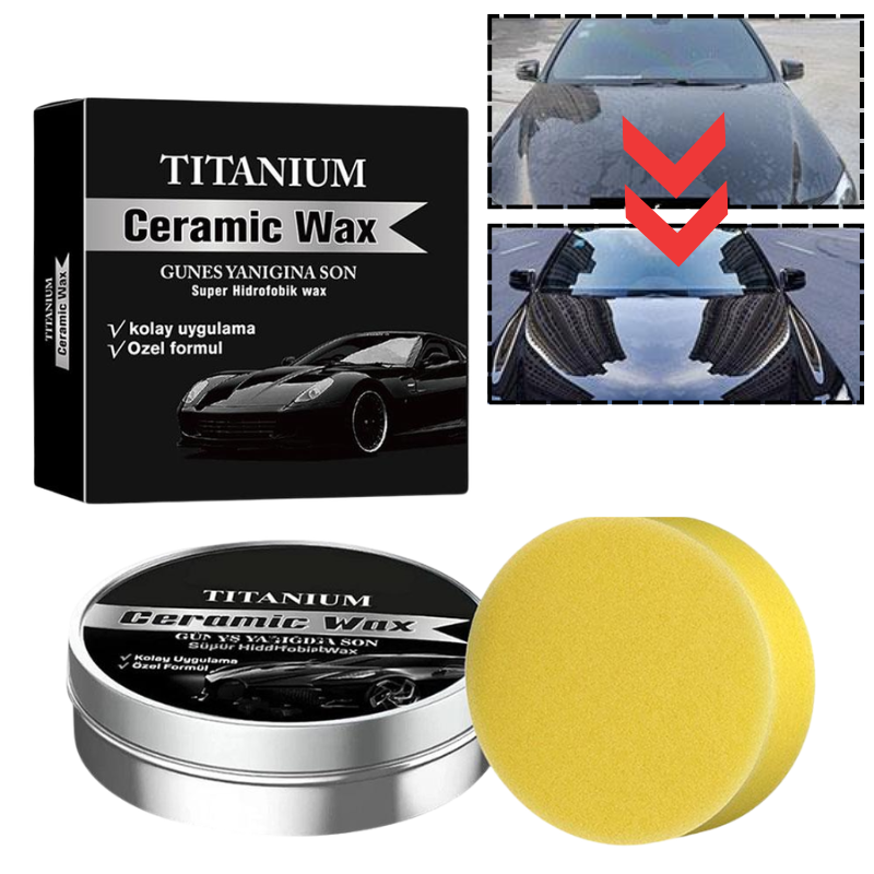 Car Wax Ceramic Coating - 1-5個入りセラミックワックスクリーム 簡単塗布 チタンセラミックカーワックス 防水 耐傷性 ペイントシーラント