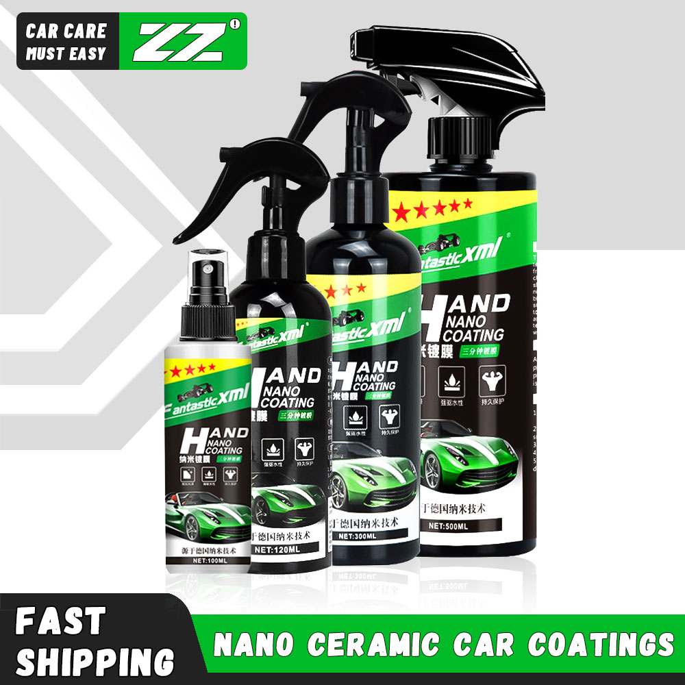 Car Wax Ceramic Coating - 500 ミリリットルナノセラミック車のコーティング自動車ディテール製品液体スプレーポリッシュワックスフィルムペイントケアプロテクターキットアクセサリー