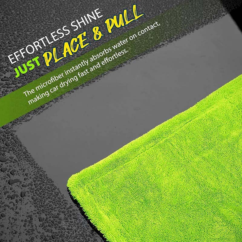 1枚入り 1000GSM 両面マイクロファイバー 車用乾燥タ - Microfiber Towel Detailing のレビューと価格